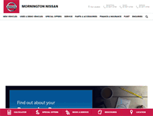 Tablet Screenshot of morningtonnissan.com.au